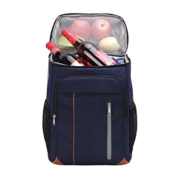 Dubbelskiktsisolering Ryggsäck Utomhus picknickpåse med stor kapacitet Ölflasköppnare Trolley Ice Bag (Color : 3-Pack, Size : 30x18x42CM)